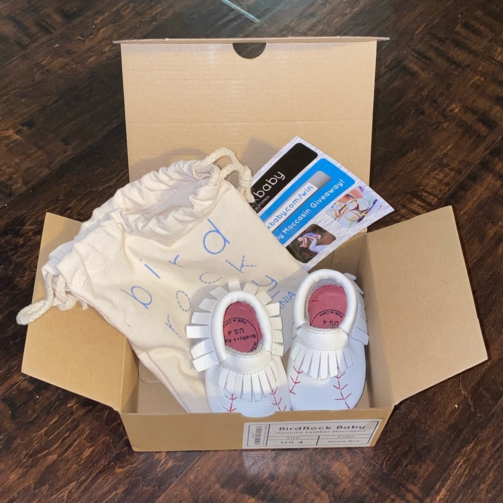 BirdRock Baby “Home Run” Moccasins NEW!!